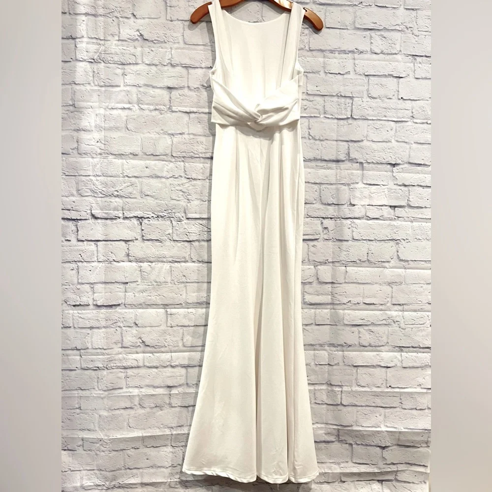 Lulu's Elegant White Wedding Dress - Picture 5 of 10